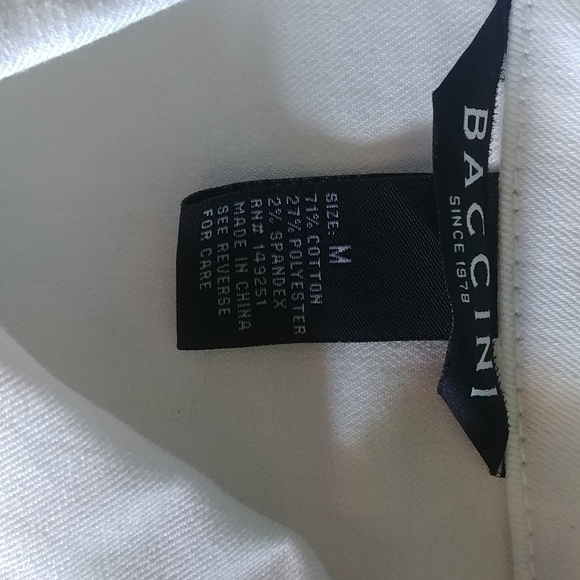SOLD OUT Baccini White Jean Jacket Size Small - Picture 4 of 4
